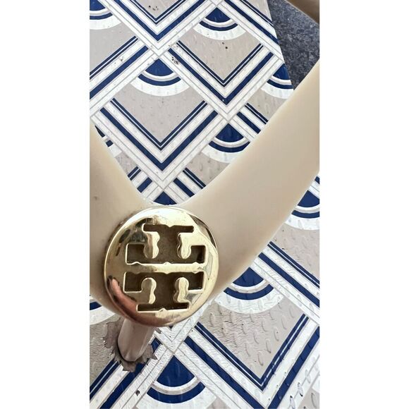 Tory Burch  Flat Flip Flop Yellow sandals size 7 - Picture 9 of 12